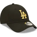kapa-zaobljena-crna-podesiv-dorado-9forty-metallic-los-angeles-dodgers-mlb-new-era