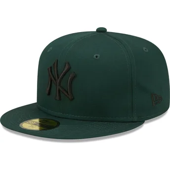 kapa-ravna-zelena-prilagodena-59fifty-league-essential-new-york-yankees-mlb-new-era