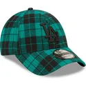 kapa-zaobljena-zelena-podesiv-9forty-plaid-los-angeles-dodgers-mlb-new-era