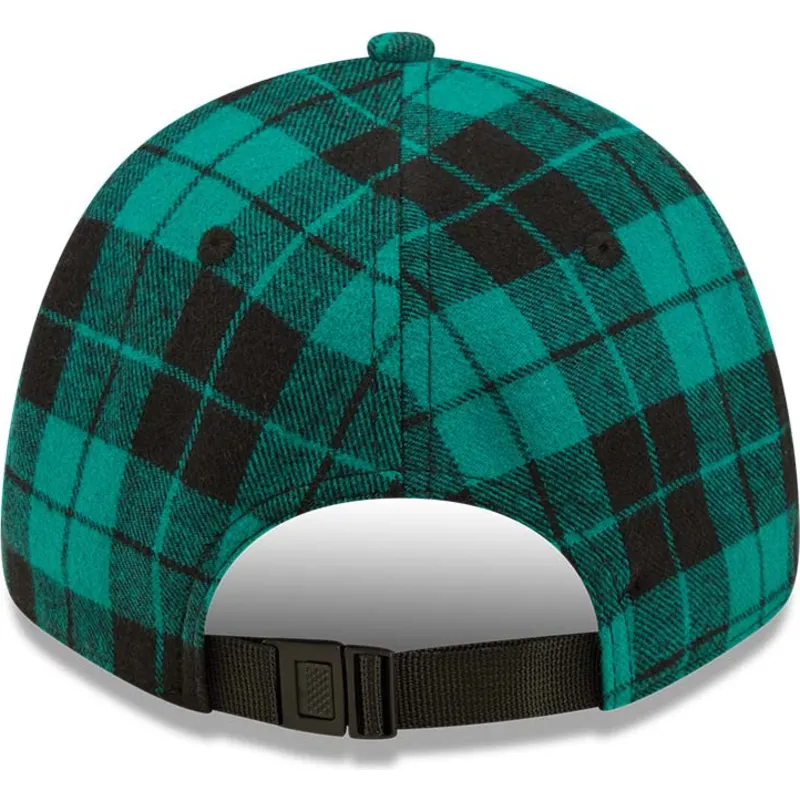 kapa-zaobljena-zelena-podesiv-9forty-plaid-los-angeles-dodgers-mlb-new-era