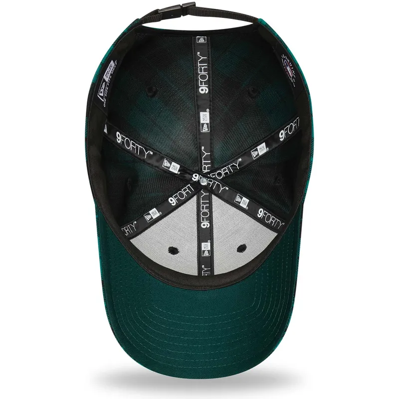 kapa-zaobljena-zelena-podesiv-9forty-plaid-los-angeles-dodgers-mlb-new-era