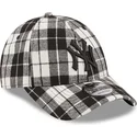 kapa-zaobljena-crna-podesiv-9forty-plaid-new-york-yankees-mlb-new-era