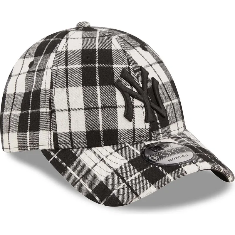 kapa-zaobljena-crna-podesiv-9forty-plaid-new-york-yankees-mlb-new-era