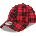 kapa-zaobljena-crvena-podesiv-9forty-plaid-boston-red-sox-mlb-new-era