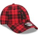 kapa-zaobljena-crvena-podesiv-9forty-plaid-boston-red-sox-mlb-new-era