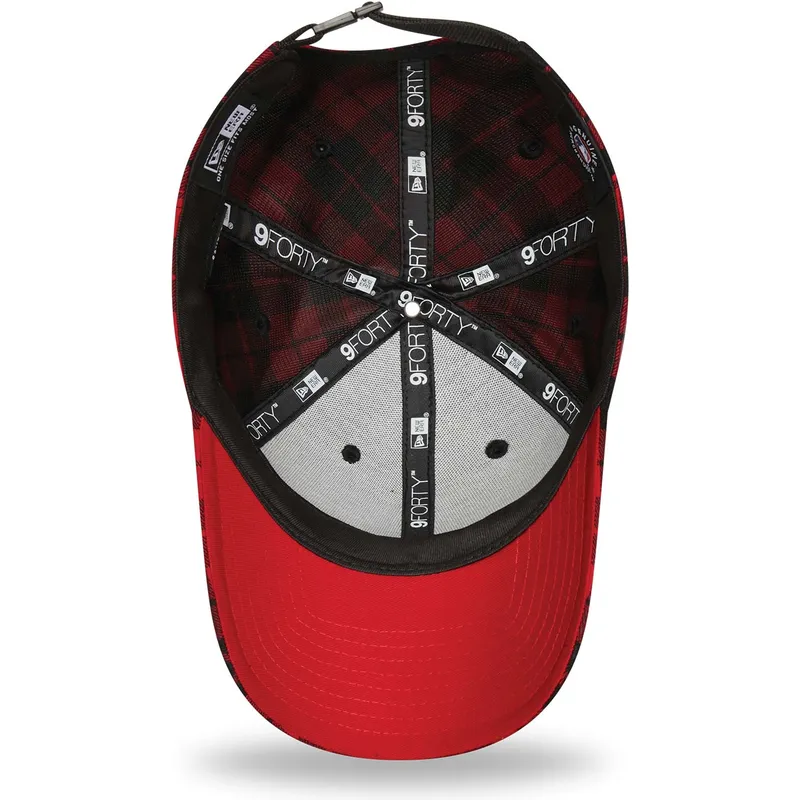 kapa-zaobljena-crvena-podesiv-9forty-plaid-boston-red-sox-mlb-new-era
