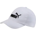 kapa-zaobljena-bijela-podesiv-za-djecu-essentials-puma