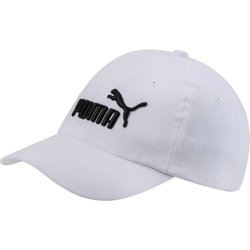 kapa-zaobljena-bijela-podesiv-za-djecu-essentials-puma
