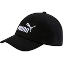 kapa-zaobljena-crna-podesiv-za-djecu-essentials-puma