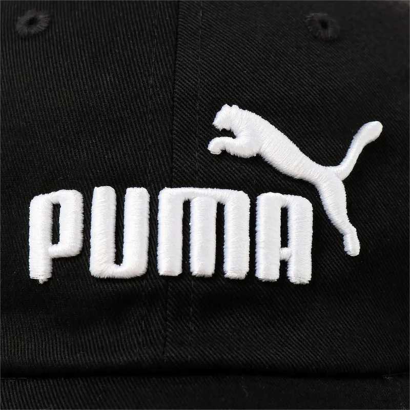 kapa-zaobljena-crna-podesiv-za-djecu-essentials-puma
