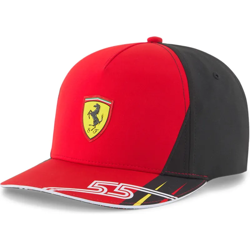 kapa-zaobljena-crvena-snapback-sf-carlos-sainz-ferrari-formula-1-puma