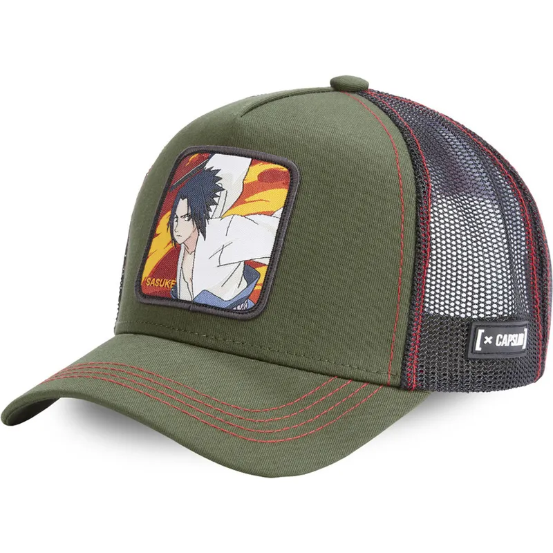 kapa-zaobljena-zelena-snapback-fir1-sasuke-uchiha-naruto-capslab
