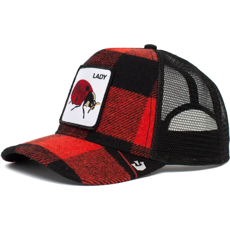 kapa-zaobljena-crvena-snapback-lady-plaidy-bug-the-farm-goorin-bros kapa-zaobljena-crvena-snapback-lady-plaidy-bug-the-farm-goorin-bros