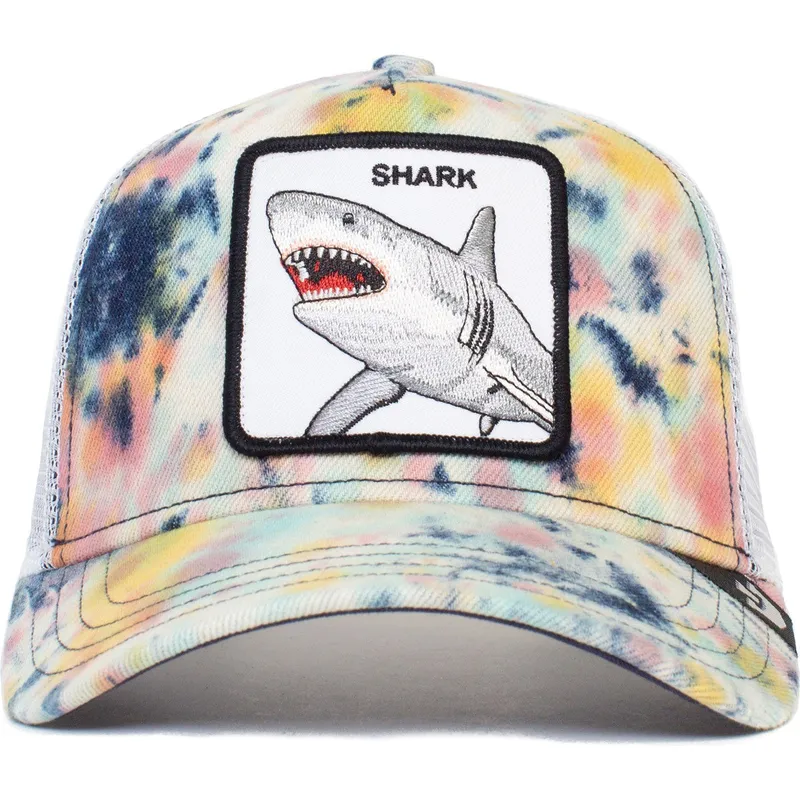 kapa-zaobljena-bijela-snapback-shark-tie-dye-the-farm-goorin-bros
