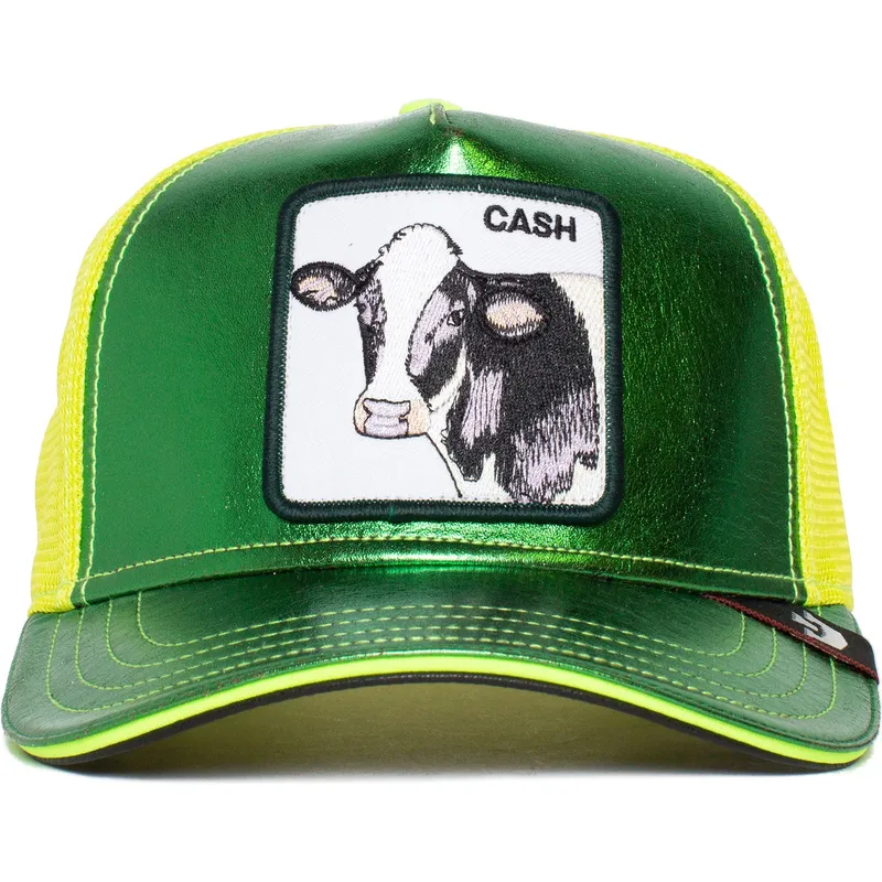 kapa-zaobljena-zelena-snapback-cash-shine-metallic-the-farm-goorin-bros