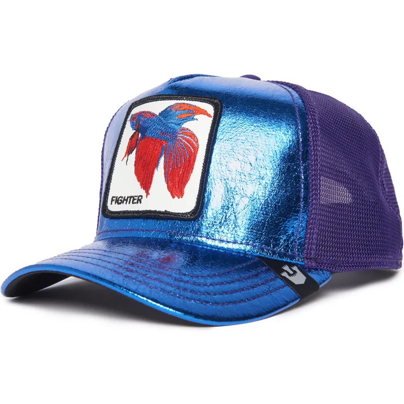 kapa-zaobljena-plava-snapback-siam-fighter-blue-light-metallic-the-farm-goorin-bros