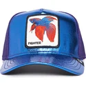 kapa-zaobljena-plava-snapback-siam-fighter-blue-light-metallic-the-farm-goorin-bros