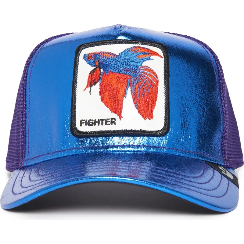 kapa-zaobljena-plava-snapback-siam-fighter-blue-light-metallic-the-farm-goorin-bros