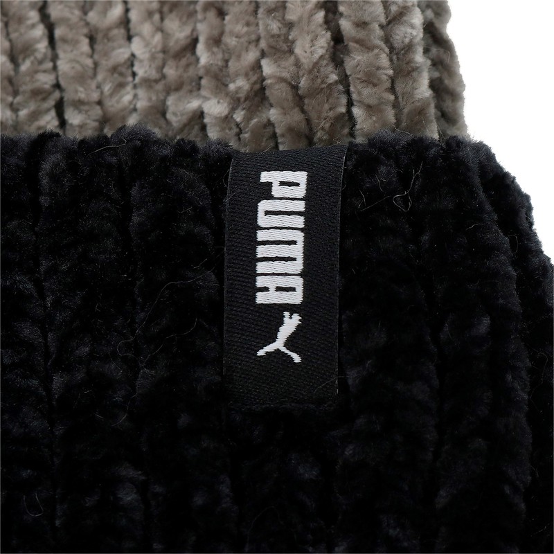puma-women-black-and-grey-beanie-with-pompom