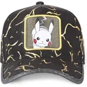 kapa-zaobljena-crna-podesiv-tag-ele1-pikachu-pokemon-capslab