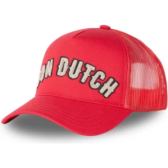 Kape zaobljena crvena snapback BUCKL R Von Dutch