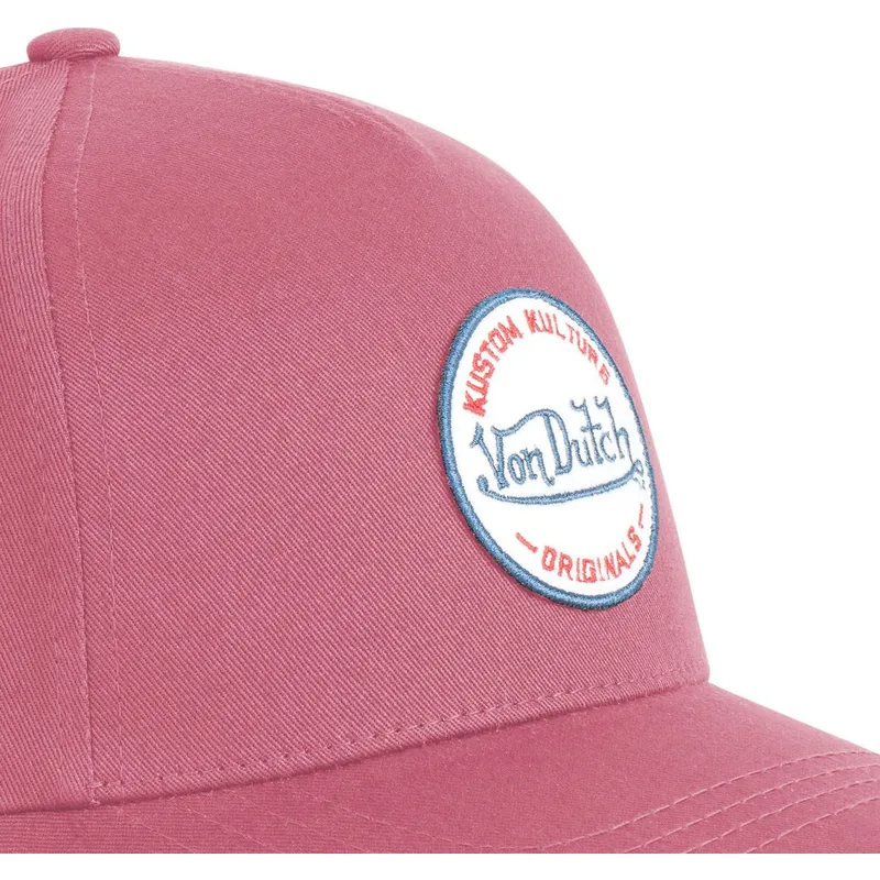 kapa-zaobljena-crvena-snapback-kustom-kulture-col-rasp-von-dutch
