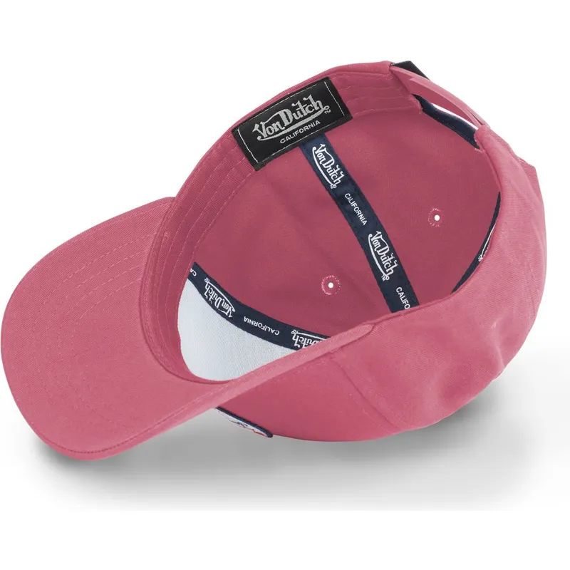 kapa-zaobljena-crvena-snapback-kustom-kulture-col-rasp-von-dutch