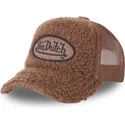 kapa-zaobljena-smeda-snapback-fur2-von-dutch