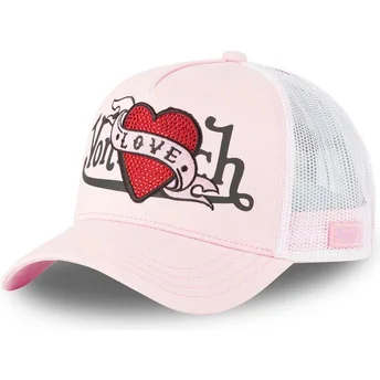 Cap zaobljena pink snapback Von Dutch