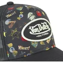 kapa-zaobljena-crna-snapback-tattoo-tat01-von-dutch