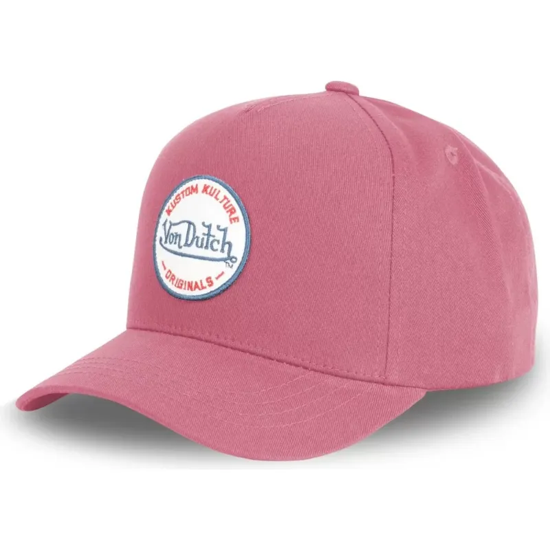kapa-zaobljena-crvena-snapback-kustom-kulture-col-rasp-von-dutch