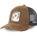 kapa-zaobljena-smeda-snapback-tasmanski-vrag-looney-tunes-capslab