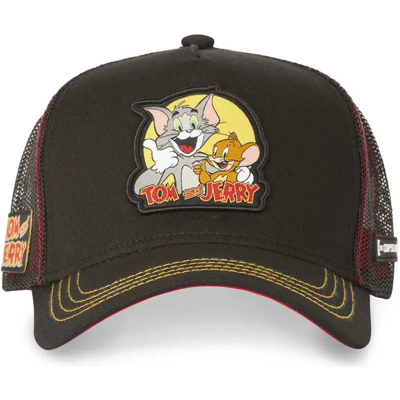 kapa-zaobljena-crna-snapback-tj1-tom-i-jerry-looney-tunes-capslab kapa-zaobljena-crna-snapback-tj1-tom-i-jerry-looney-tunes-capslab