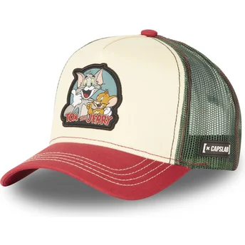 Kape zaobljena bež snapback , Tom TJ2 Looney Tunes Tom i Jerry Looney Tunes Capslab