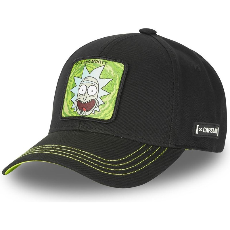 capslab-curved-brim-rick-sanchez-casb-ri2-rick-and-morty-black-adjustable-cap