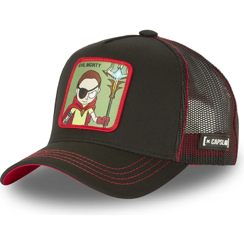 kapa-zaobljena-crna-snapback-evil-ev1-morty-smith-rick-i-morty-capslab