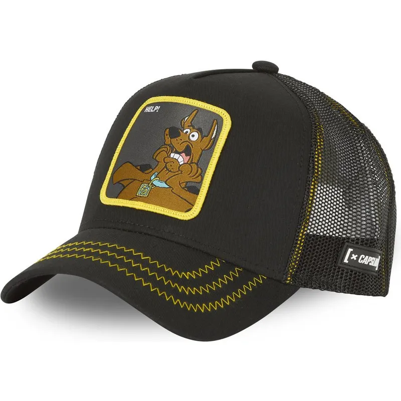 kapa-zaobljena-crna-snapback-help-rel2-scooby-doo-capslab
