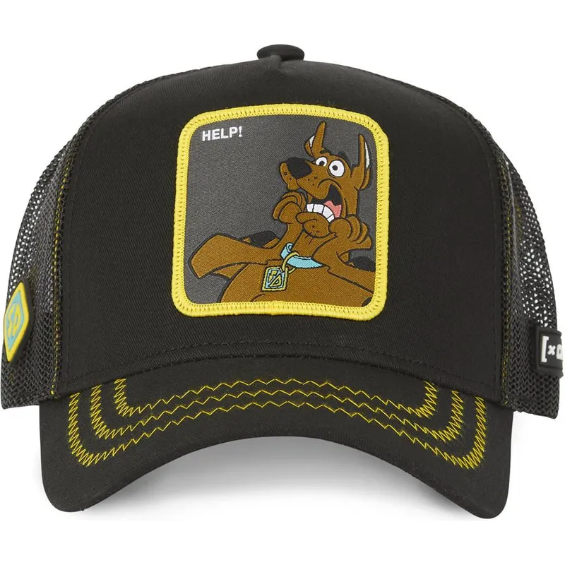 kapa-zaobljena-crna-snapback-help-rel2-scooby-doo-capslab
