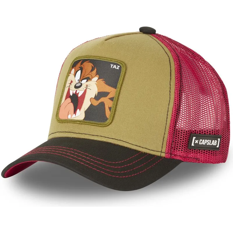 kapa-zaobljena-smeda-snapback-tasmanski-vrag-looney-tunes-capslab