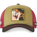 kapa-zaobljena-smeda-snapback-tasmanski-vrag-looney-tunes-capslab