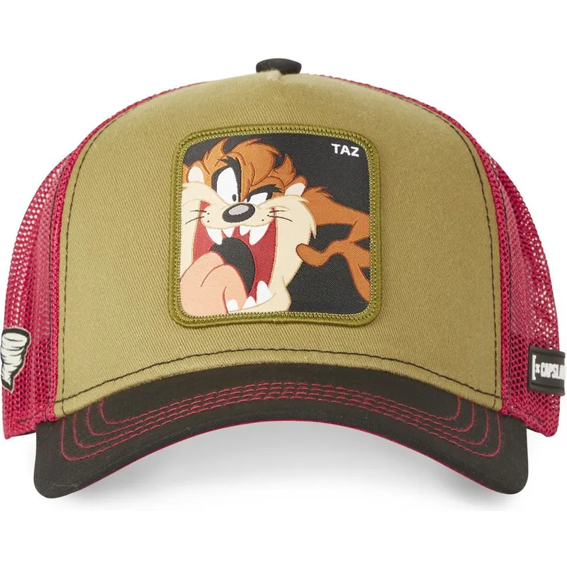 kapa-zaobljena-smeda-snapback-tasmanski-vrag-looney-tunes-capslab