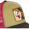 kapa-zaobljena-smeda-snapback-tasmanski-vrag-looney-tunes-capslab