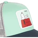 kapa-zaobljena-zelena-snapback-pe2-snoopy-kikiriki-capslab