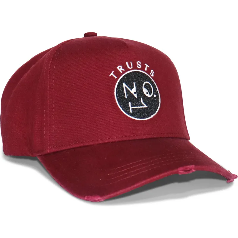 cap-zaobljena-red-adjustable-strap-the-no1-face