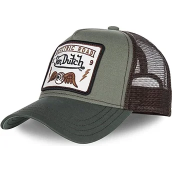 Kapa zaobljena zelena snapback SQUARE6 Von Dutch