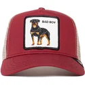 kape-zaobljena-crvena-snapback-rottweiler-the-baddest-boy-the-farm-the-farm-de-goorin-bros