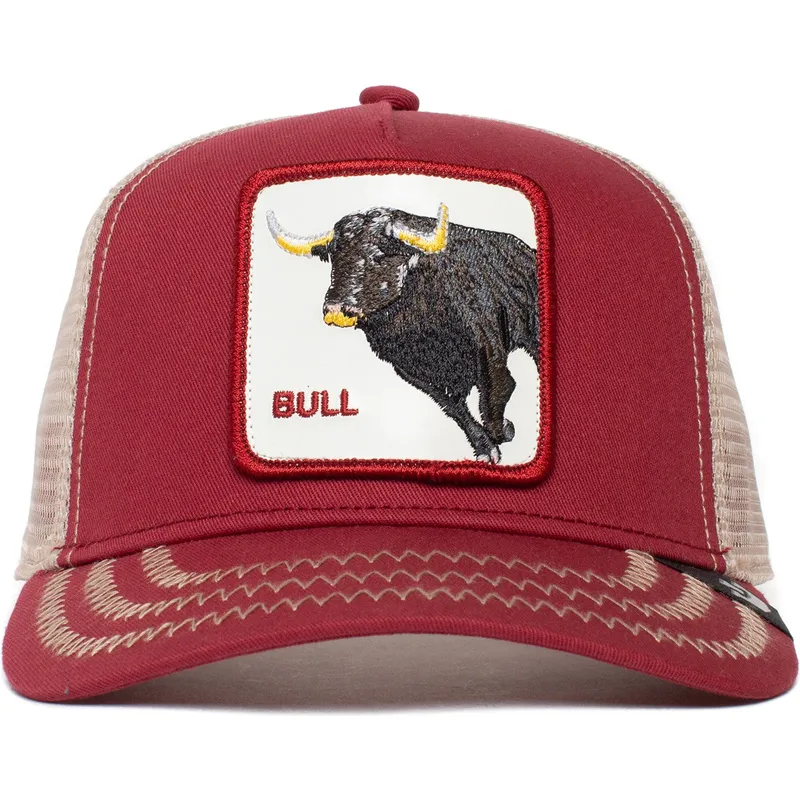 kapa-zaobljena-crvena-snapback-the-bull-the-farm-goorin-bros