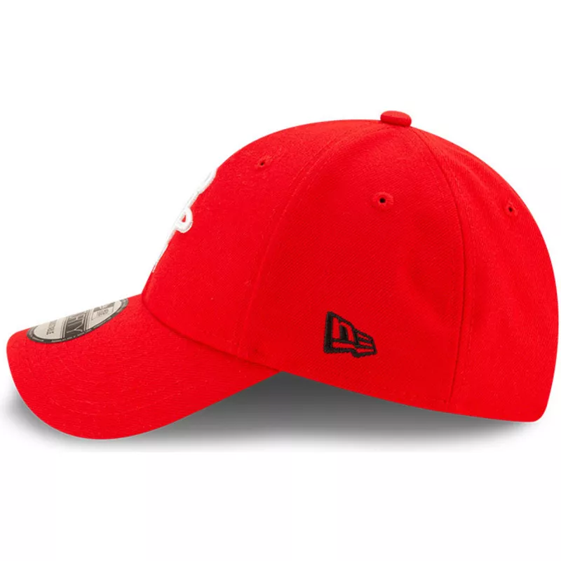 new-era-curved-brim-9forty-the-league-houston-rockets-nba-red-adjustable-cap