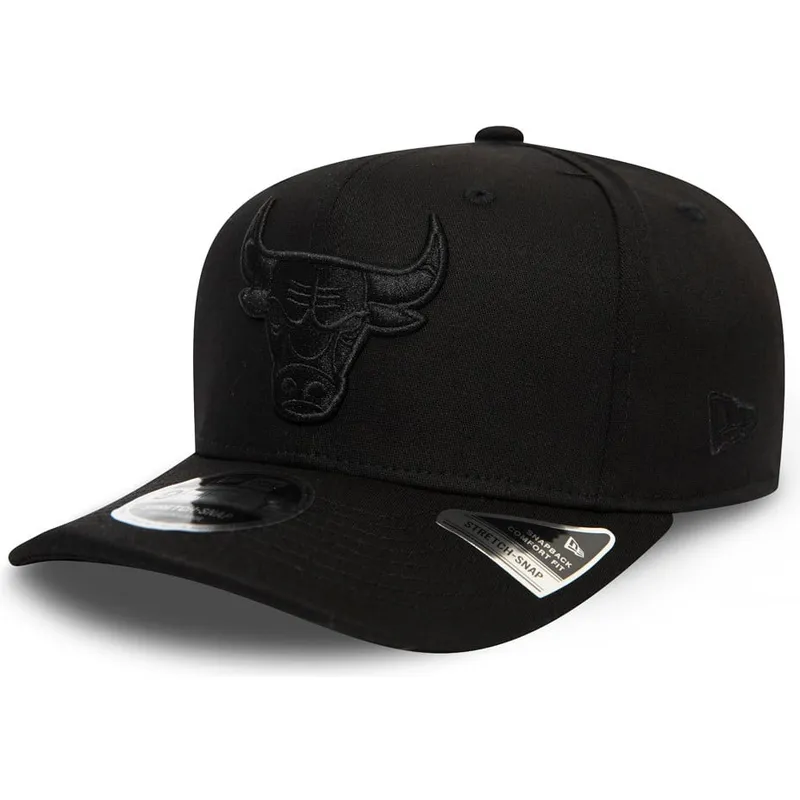 kapa-zaobljena-crna-snapback-9fifty-tonal-stretch-snap-chicago-bulls-nba-new-era