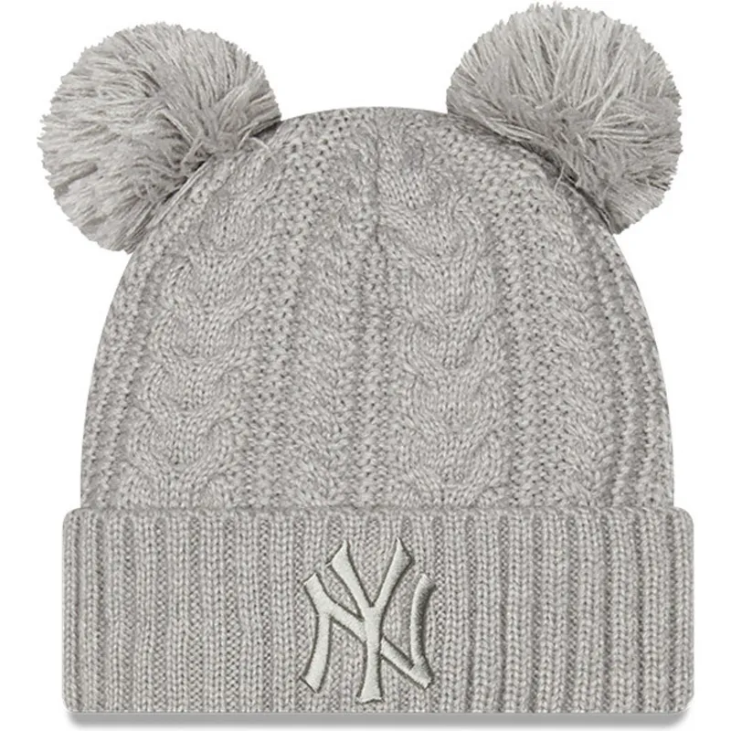 kapa-pompon-siva-cuff-double-new-york-yankees-mlb-new-era kapa-pompon-siva-cuff-double-new-york-yankees-mlb-new-era